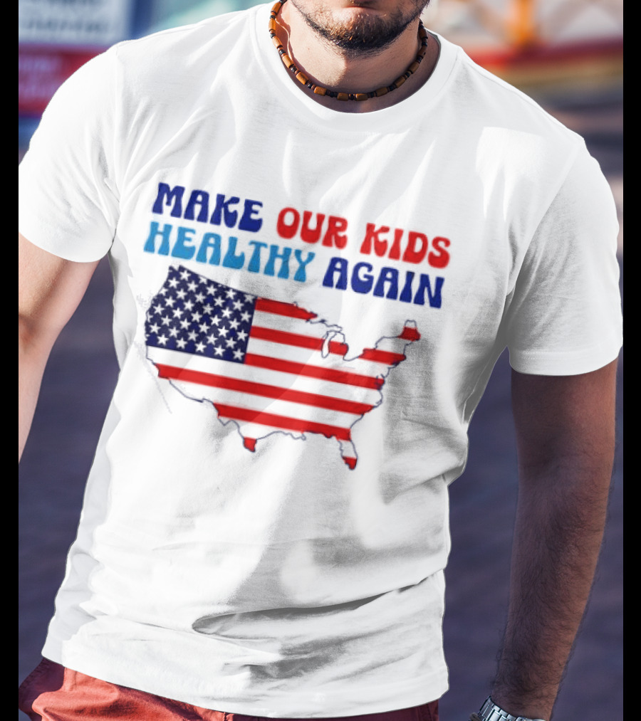 Make Our Kids Healthy Again United States Map T-Shirt