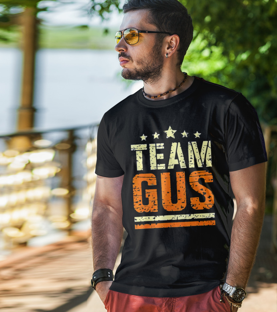 Team Gus Retro Vintage Style Stars T-Shirt