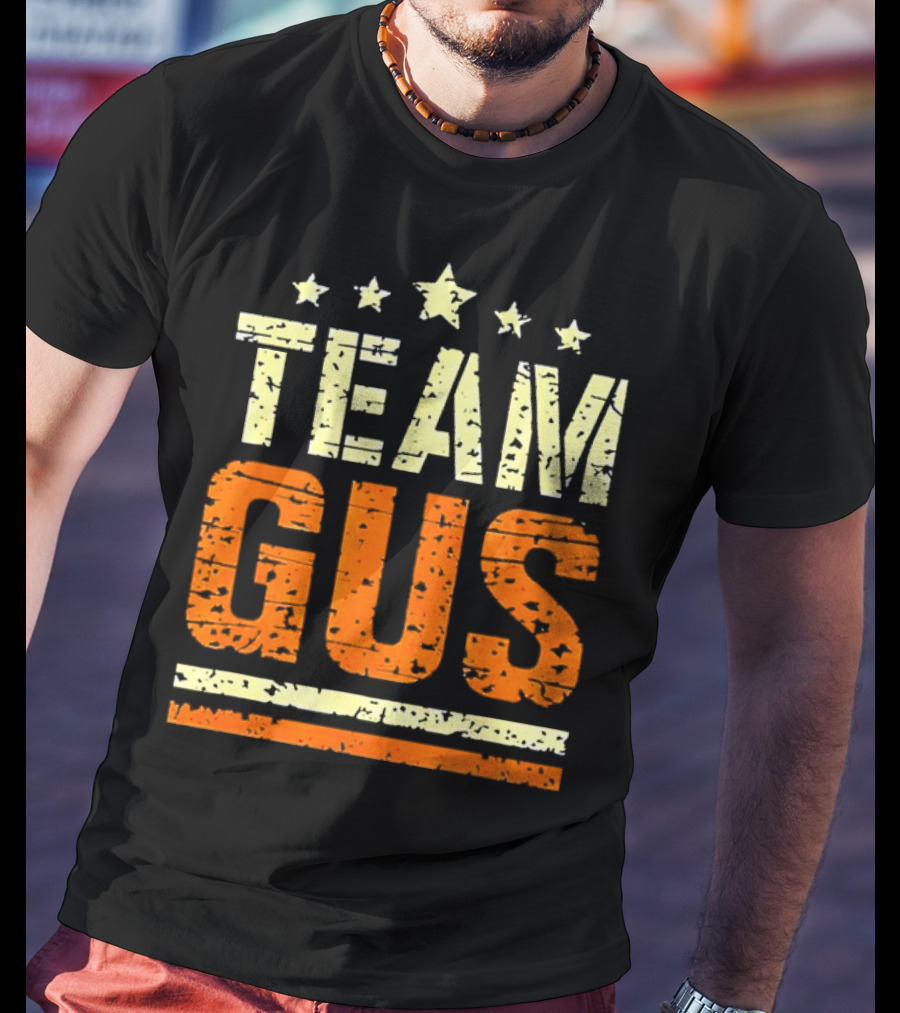Team Gus Retro Vintage Style Stars T-Shirt