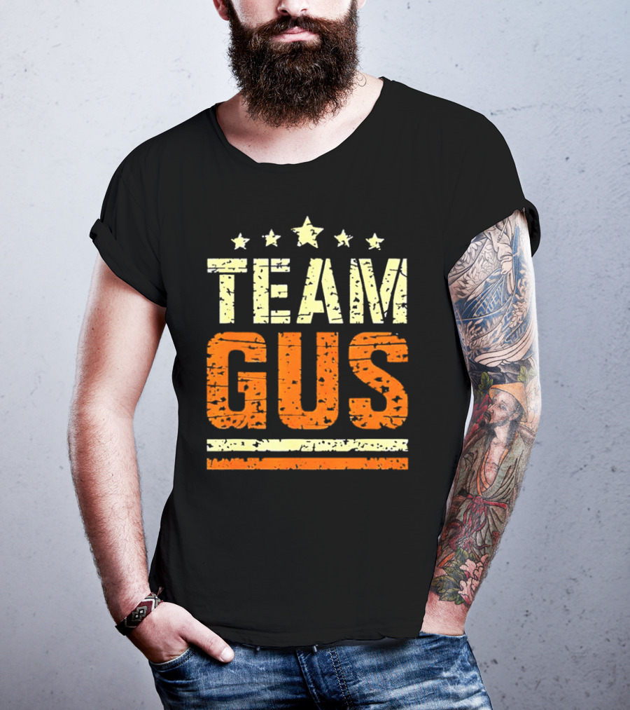 Team Gus Retro Vintage Style Stars T-Shirt