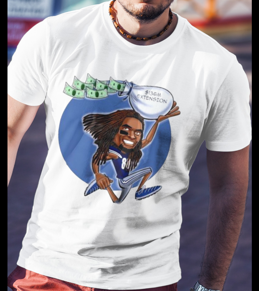 Ceedee Lamb Dallas Cowboys $136M Extension Cartoon T-Shirt