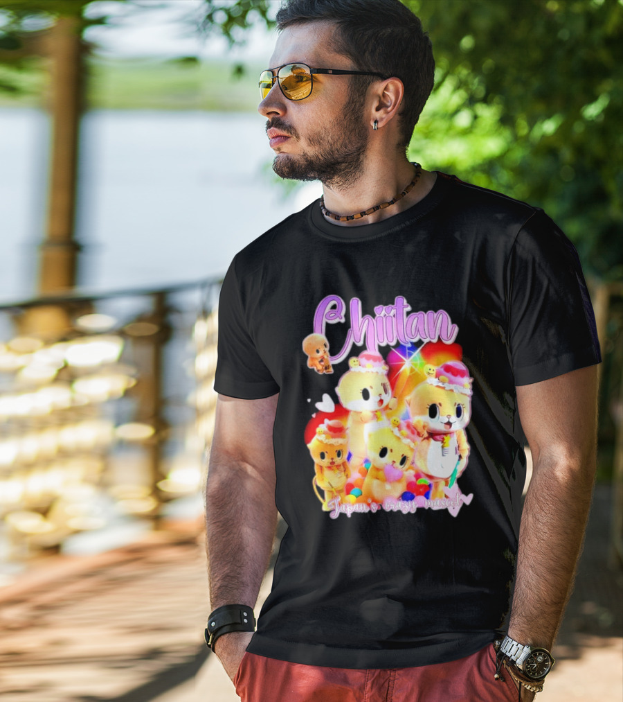 Chiitan Japan's Crazy Mascot Hinged Tweets T-Shirt