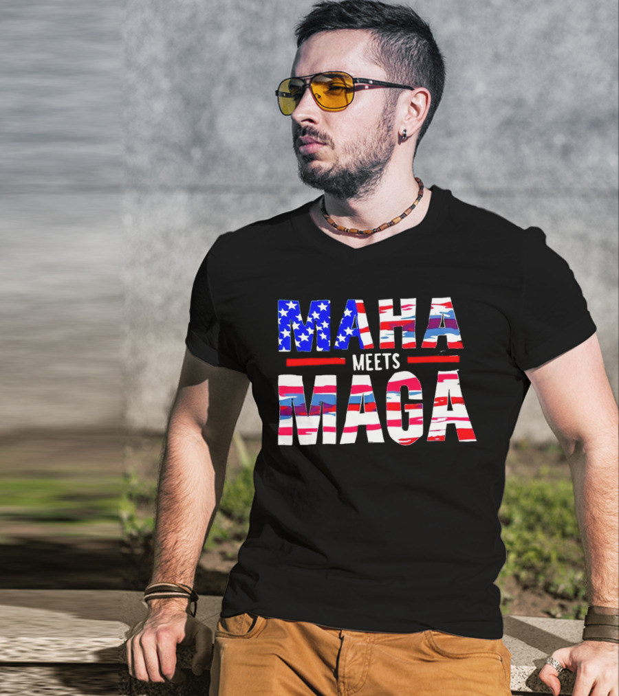 MAHA Meets MAGA US Flag T-Shirt