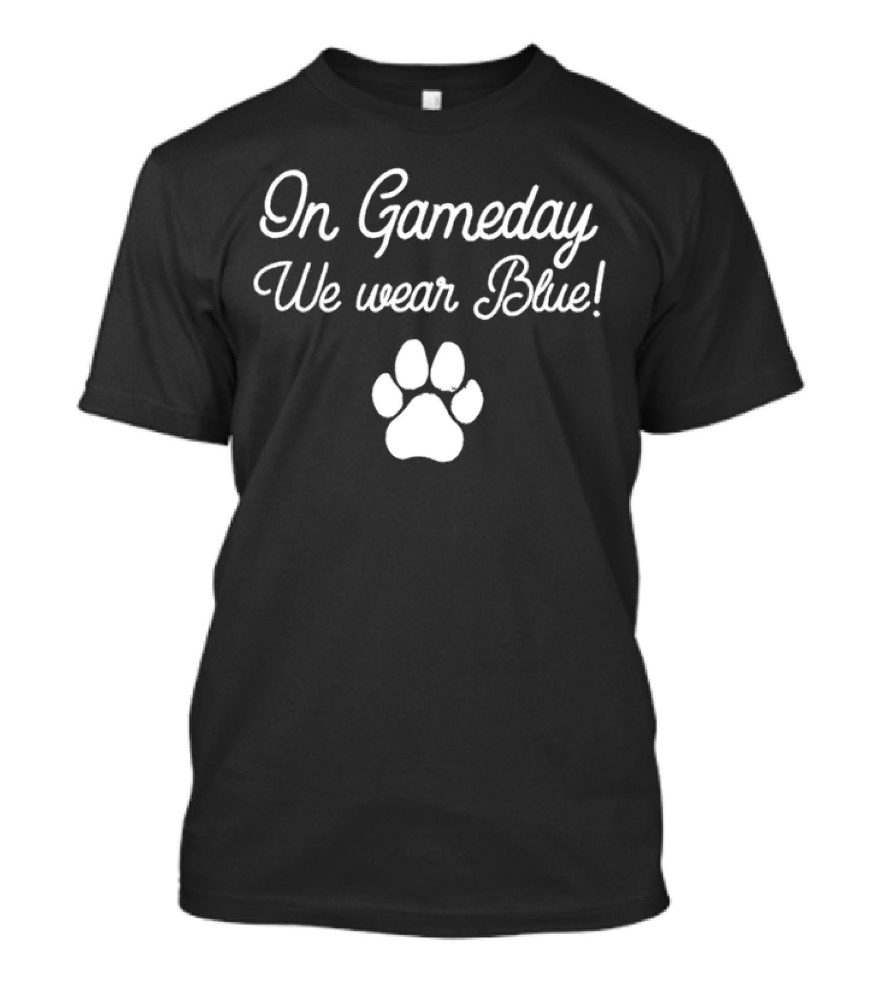 Kentucky Wildcats In Gameday We Wear Blue Paw Prints T-Shirt