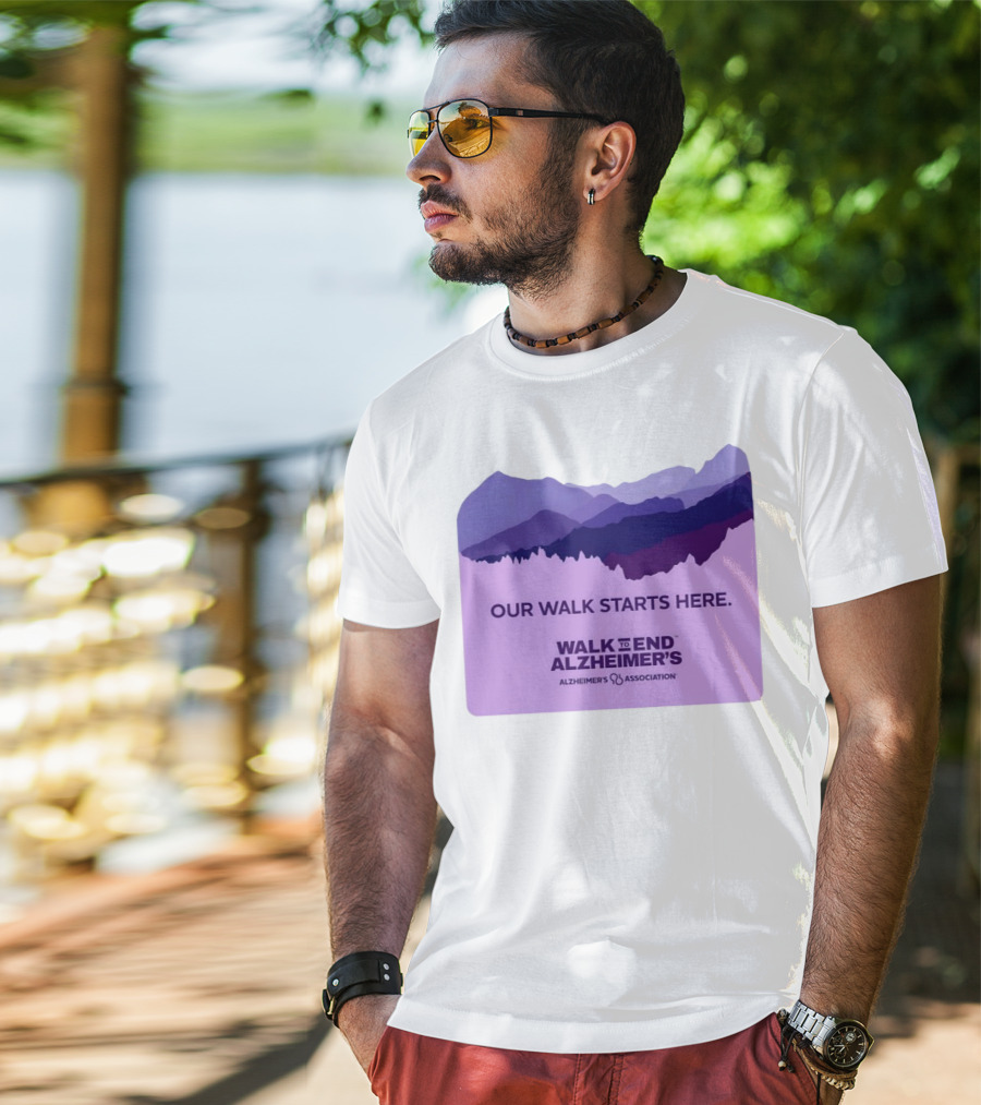 Our Walk Starts Here Walk To End Alzheimer’s Alzheimer's Association T-Shirt