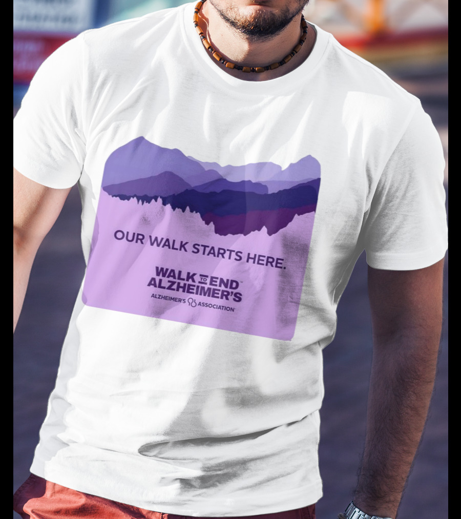 Our Walk Starts Here Walk To End Alzheimer’s Alzheimer's Association T-Shirt