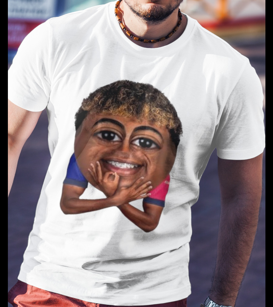 FC Barcelona Lamine Yamal Meme Big Head Funny Soccer Player T-Shirt