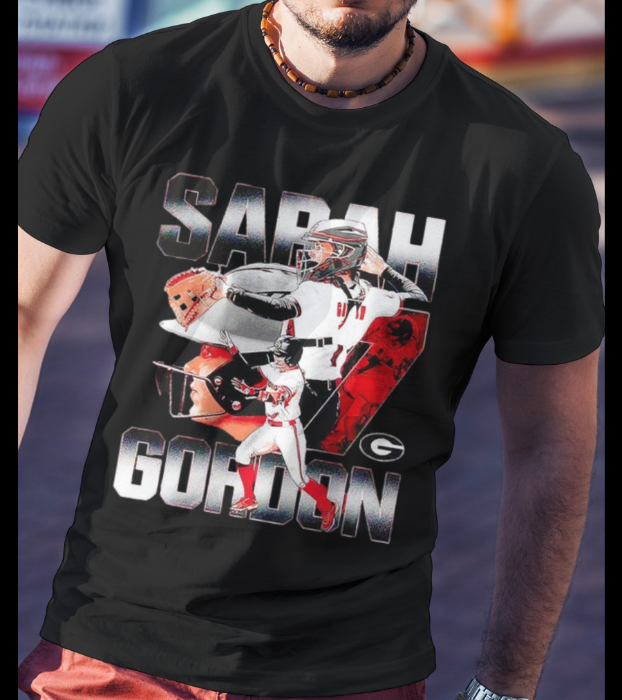 Sarah Gordon 7 Georgia Bulldogs T-Shirt