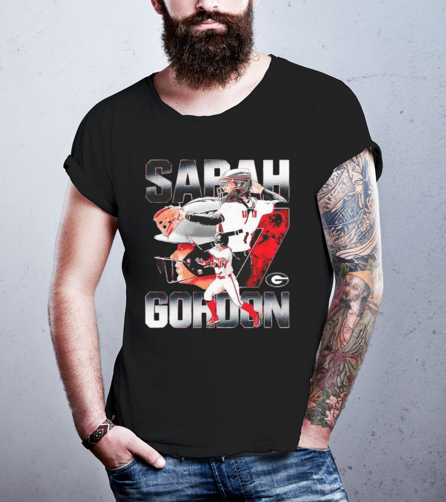 Sarah Gordon 7 Georgia Bulldogs T-Shirt