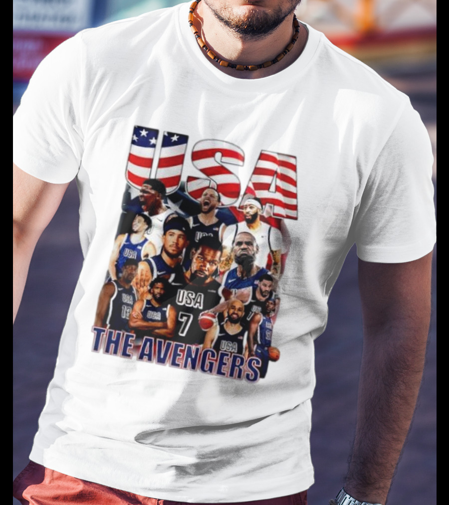 USA The Avengers All Team Players Basketball Stars T-Shirt