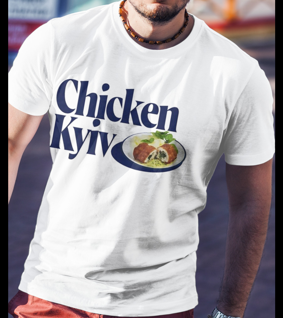 Chicken Kyiv Plate With Stuffed Cutlet And Greens T-Shirt