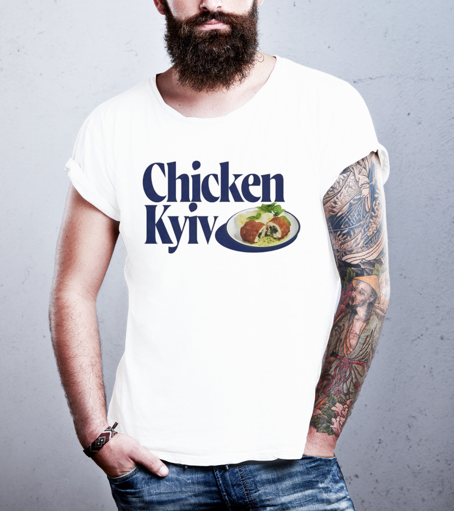 Chicken Kyiv Plate With Stuffed Cutlet And Greens T-Shirt