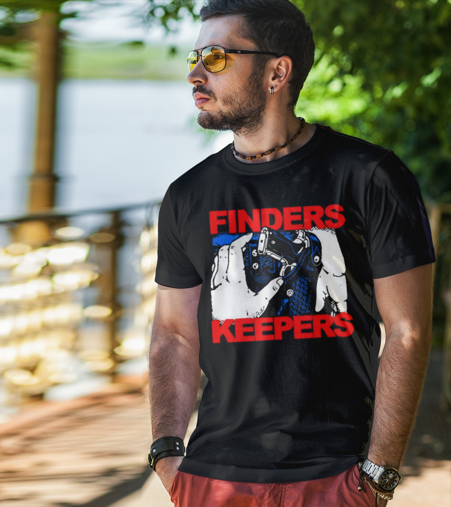 Finders Keepers Gun In Holster Pop T-Shirt