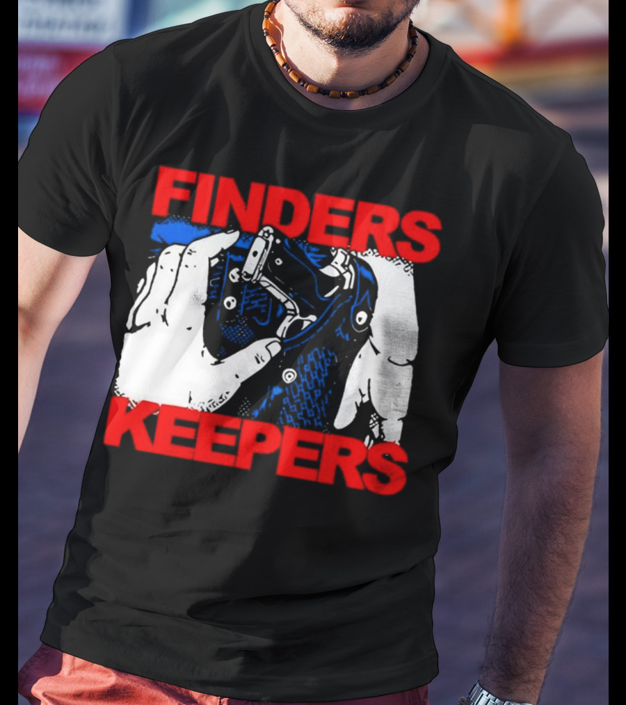 Finders Keepers Gun In Holster Pop T-Shirt