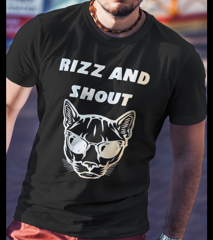 Rizz And Shout Panther With Sunglasses T-Shirt