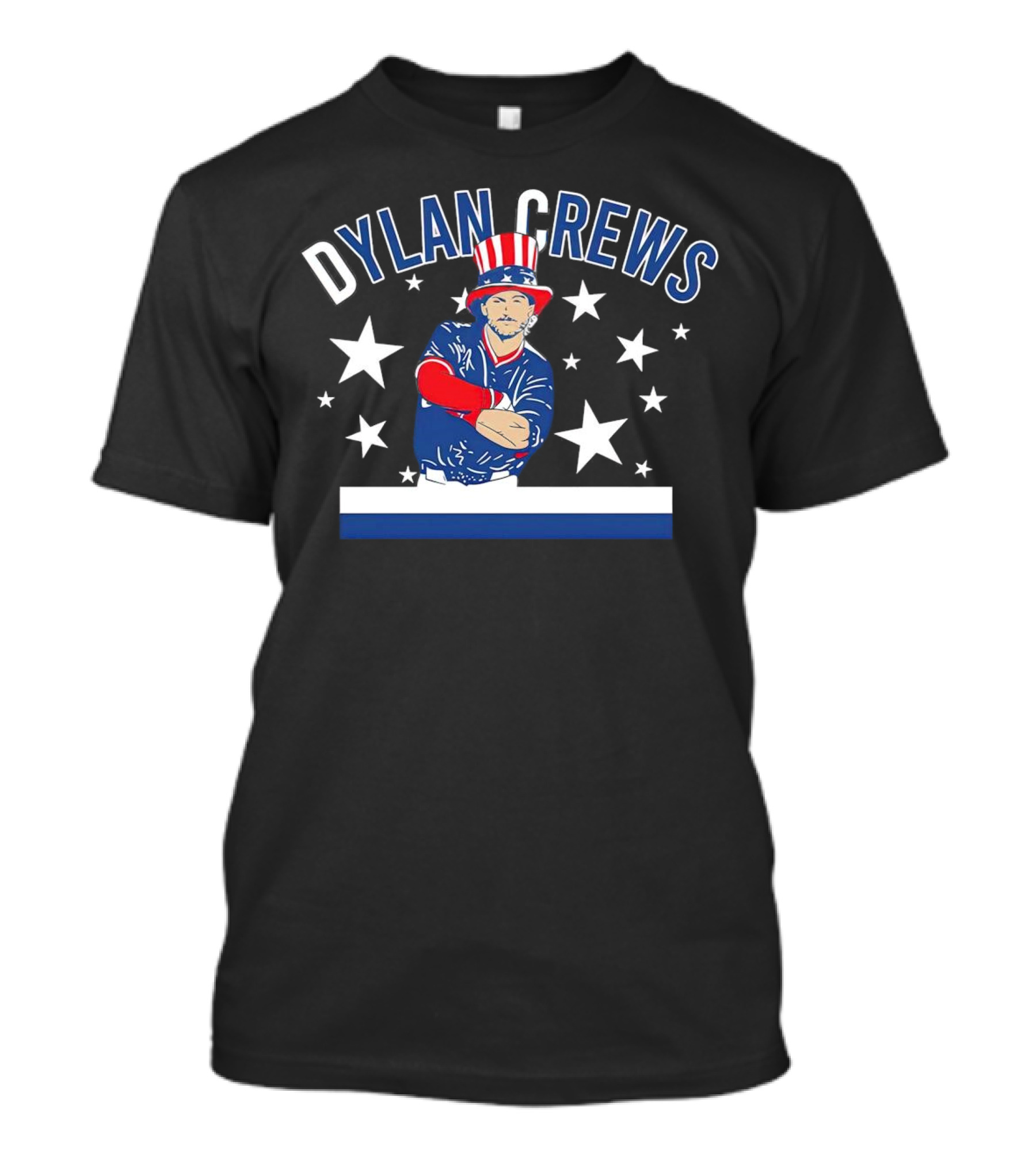 Dylan Crews Uncle Slam Washington Nationals Stars Patriotic Baseball T-Shirt