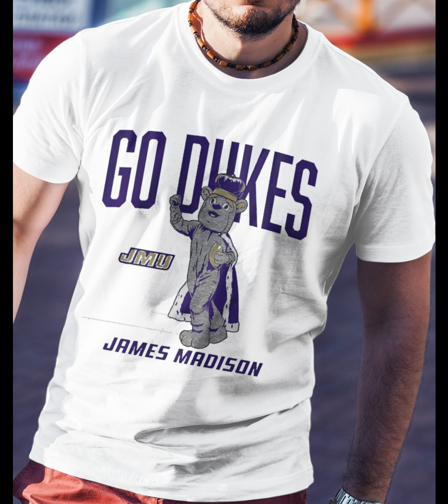 James Madison Dukes JMU Go Dukes Mascot T-Shirt