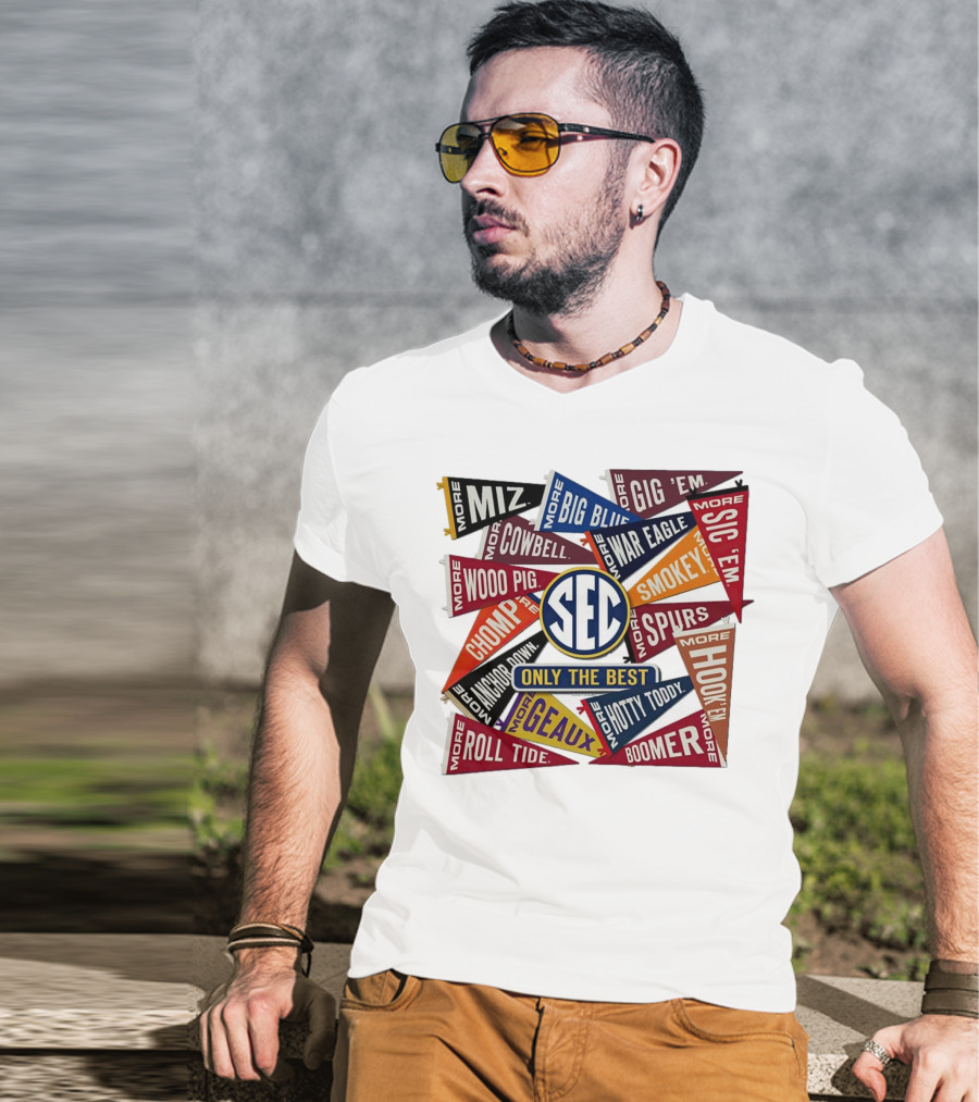 SEC Only The Best Mizzou Tigers More Pennants T-Shirt