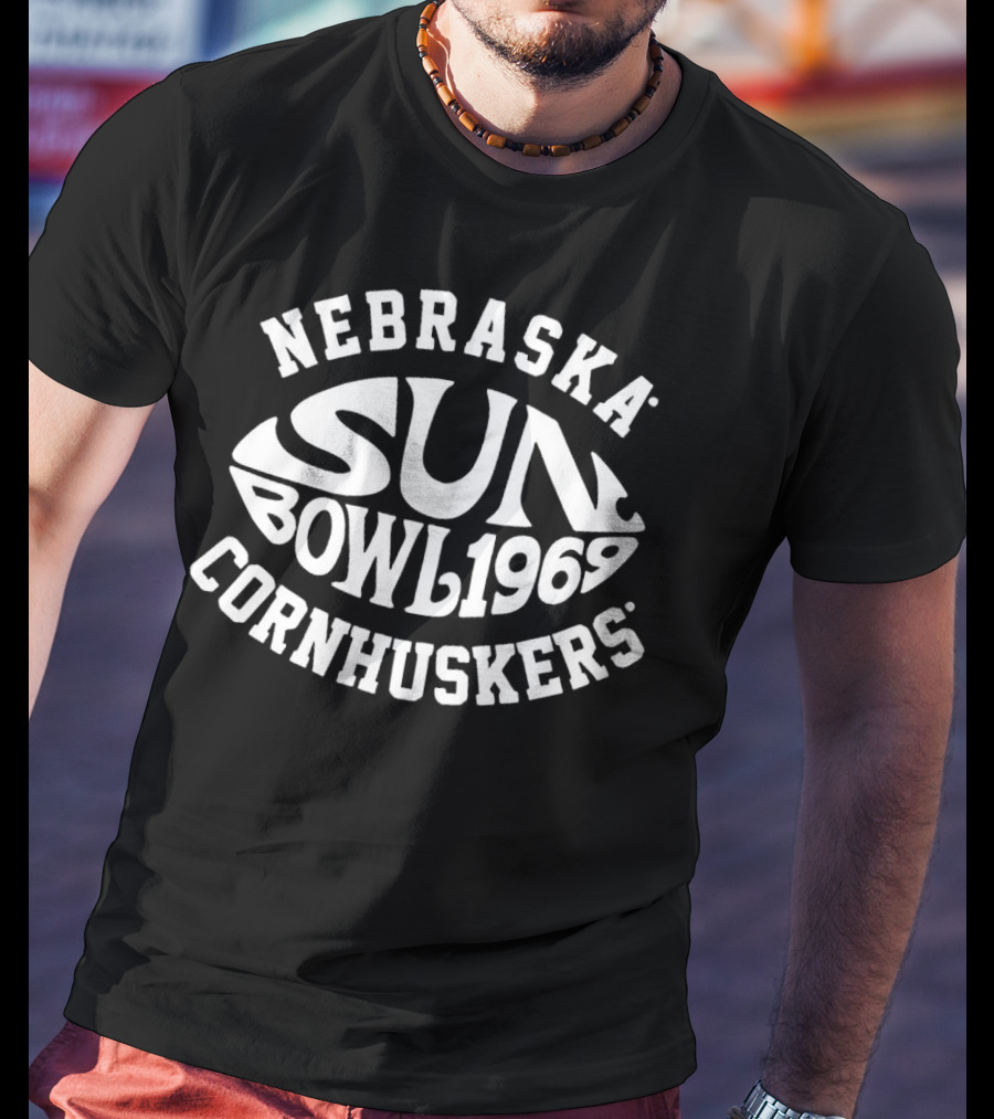 Nebraska Cornhuskers Sun Bowl 1969 Vintage Football T-Shirt