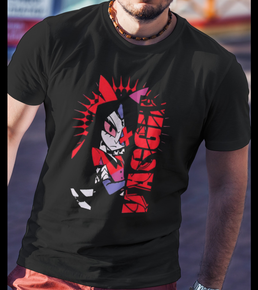 Vaggie Hazbin Hotel Edgy Character Art Concept T-Shirt