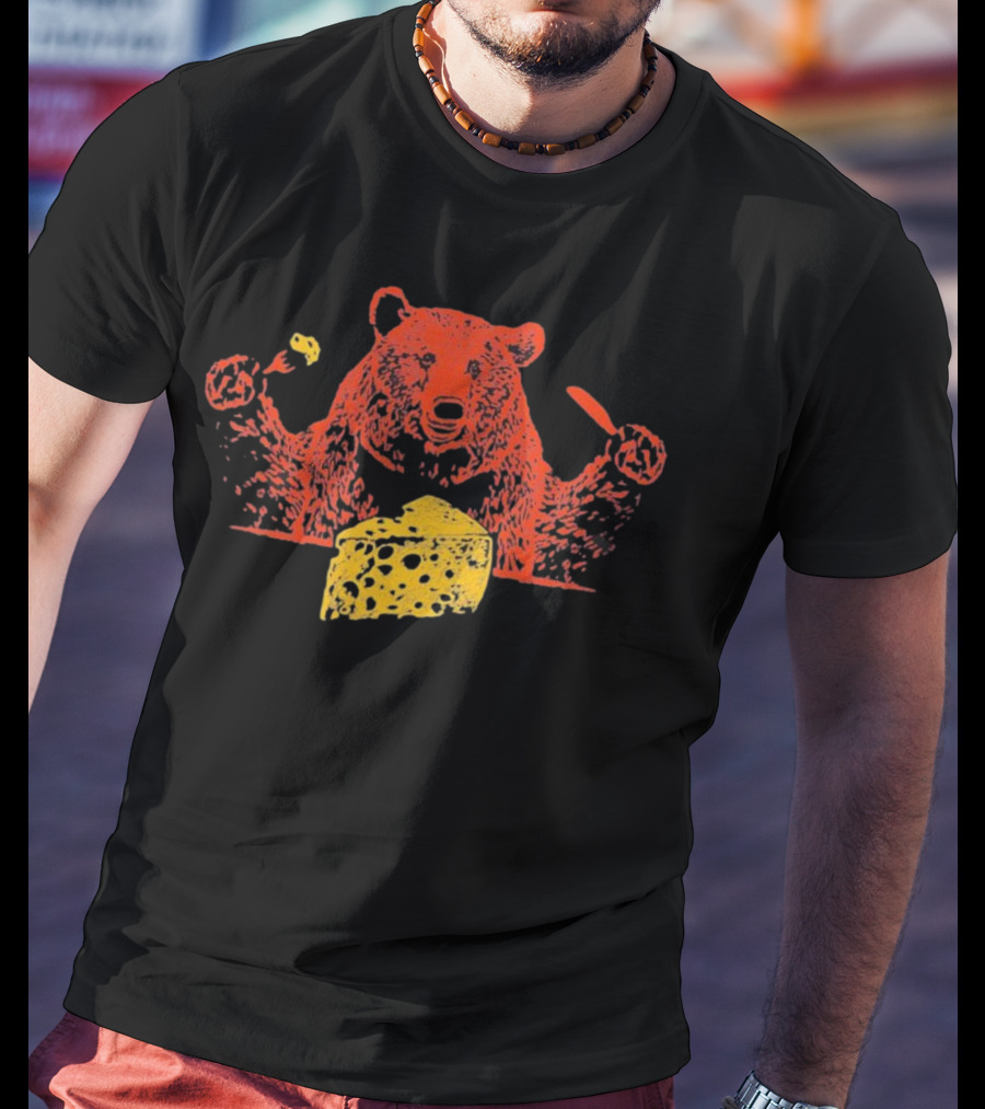 Chicago Bears Let’s Eat Cheese Fork Knife Bear T-Shirt