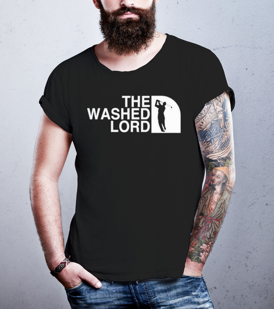 The Washed Lord Golf Swing Silhouette Mock T-Shirt
