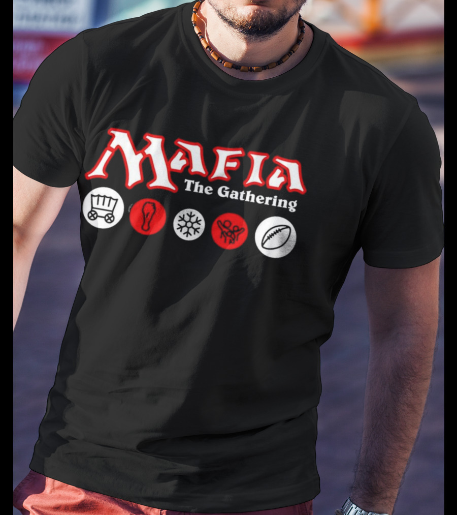 Mafia The Gathering Wagon Foot Ice Football Rugby T-Shirt