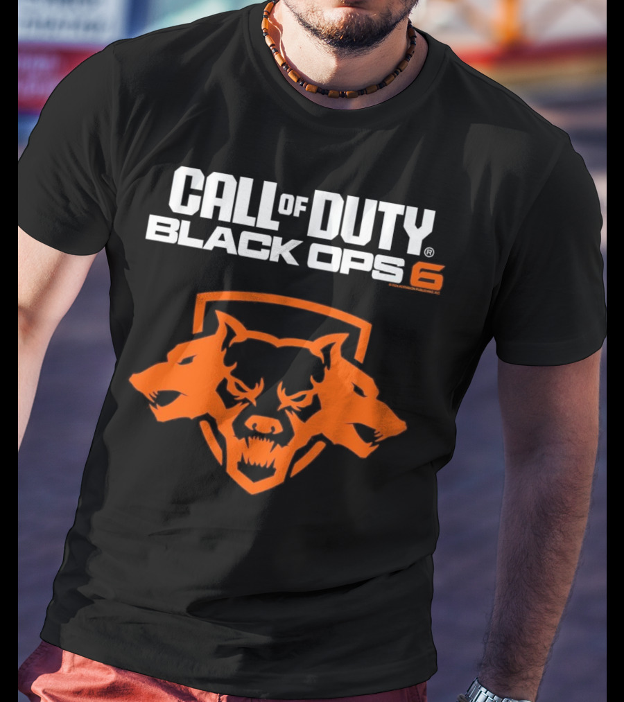 Ripple Junction Call Of Duty Black Ops 6 Orange Cerberus T-Shirt