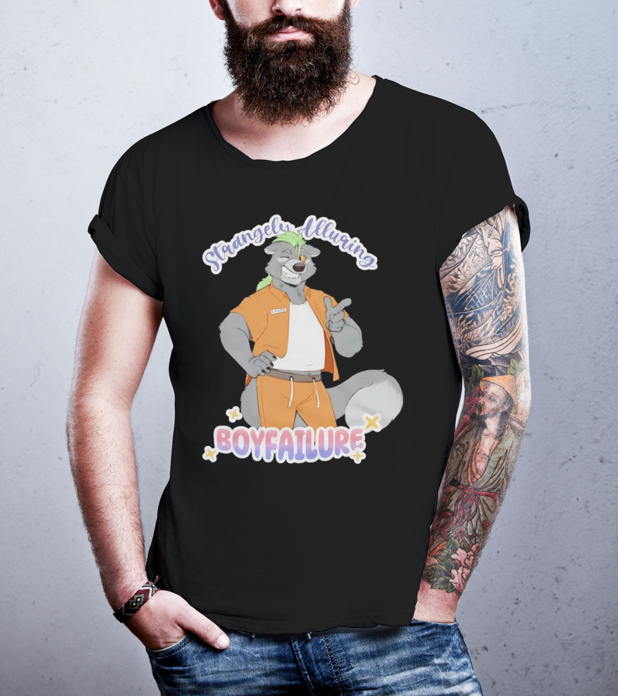Strangely Alluring Boyfailure Anthro Character In Orange T-Shirt