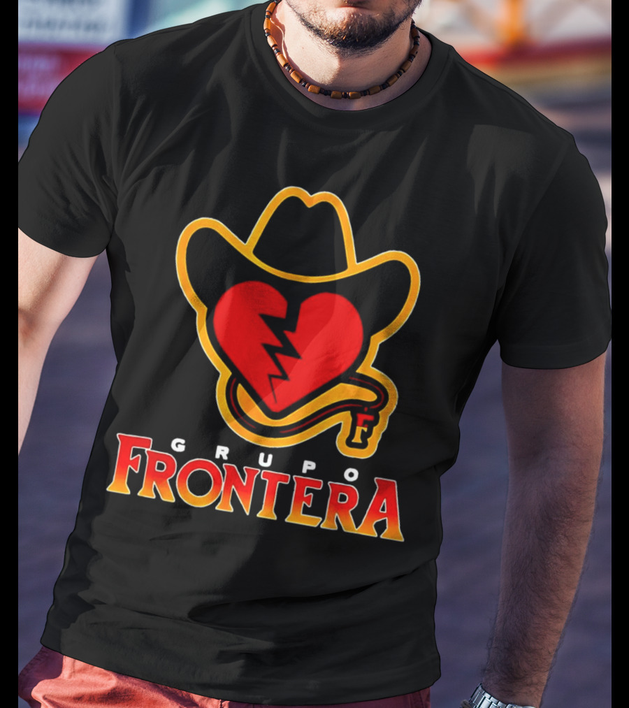 Grupo Frontera Mexican Heart Cowboy Hat Logo Music Musica Mexico T-Shirt