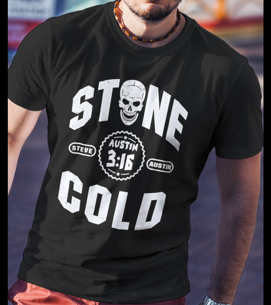 Steve Austin 3:16 Skull Stone Cold WWE T-Shirt