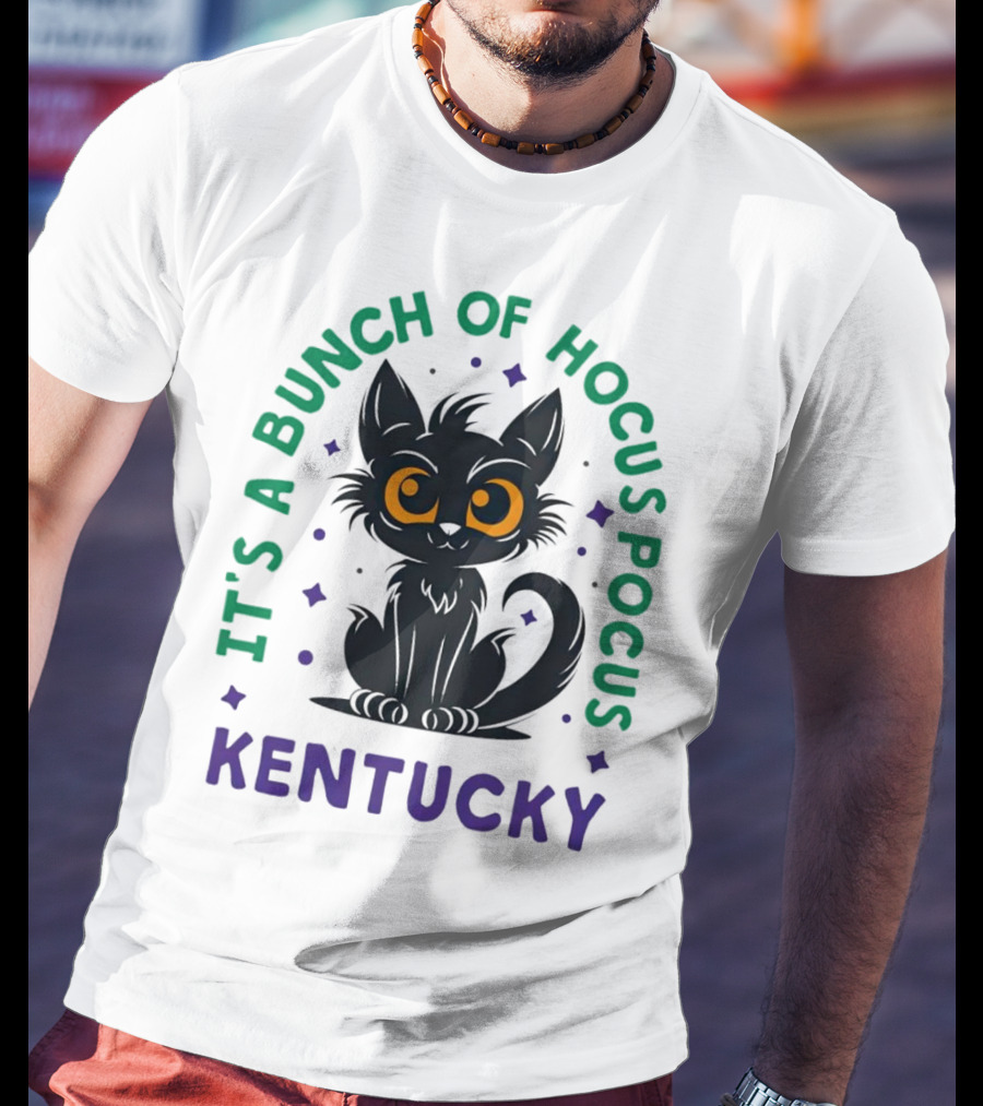 It's A Bunch Of Hocus Pocus Kentucky Black Cat T-Shirt