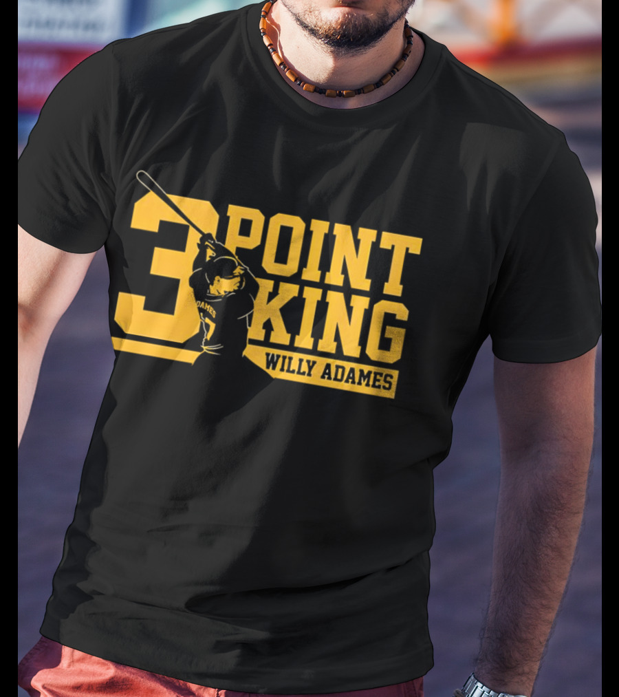 Willy Adames 3 Point King Milwaukee Brewers Baseball T-Shirt