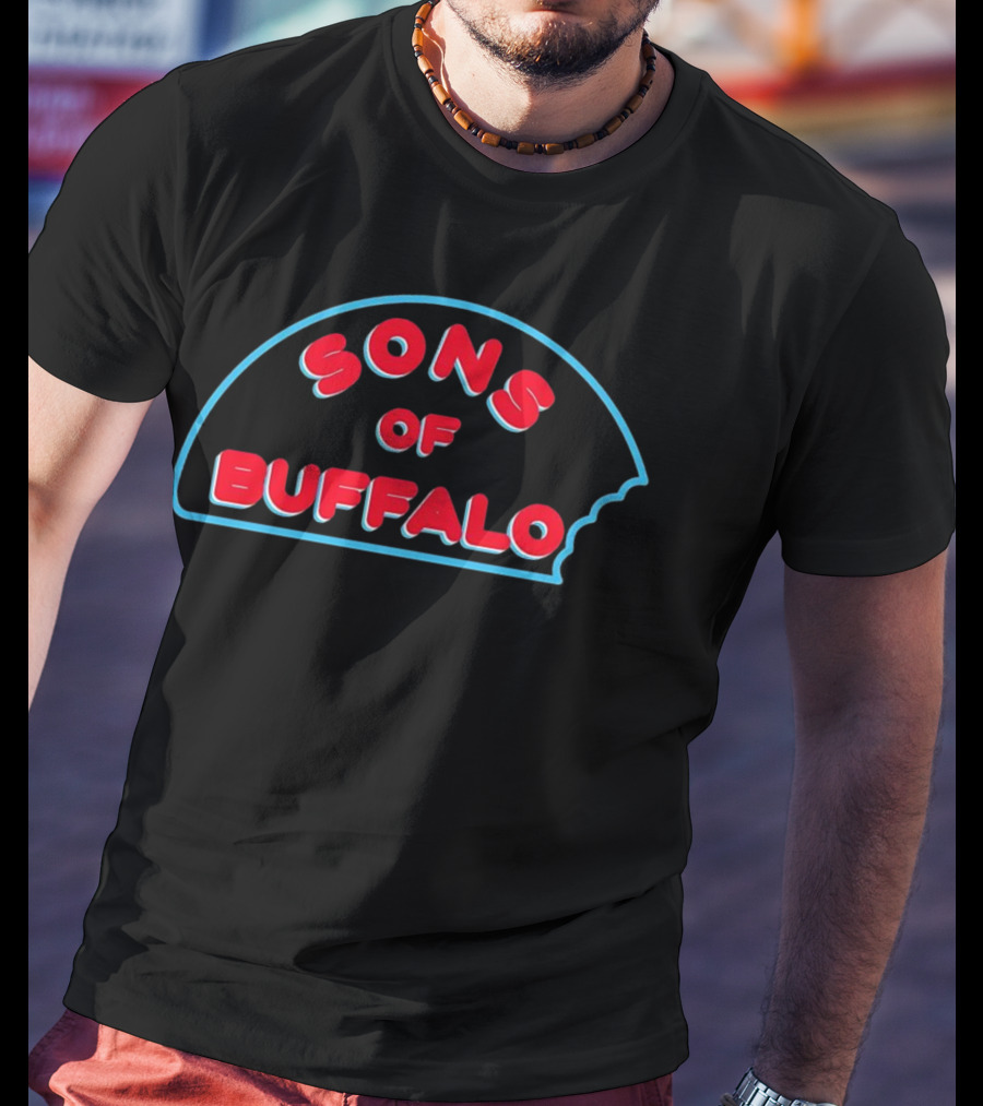 Buffalo Sons Retro Neon Style Bite T-Shirt