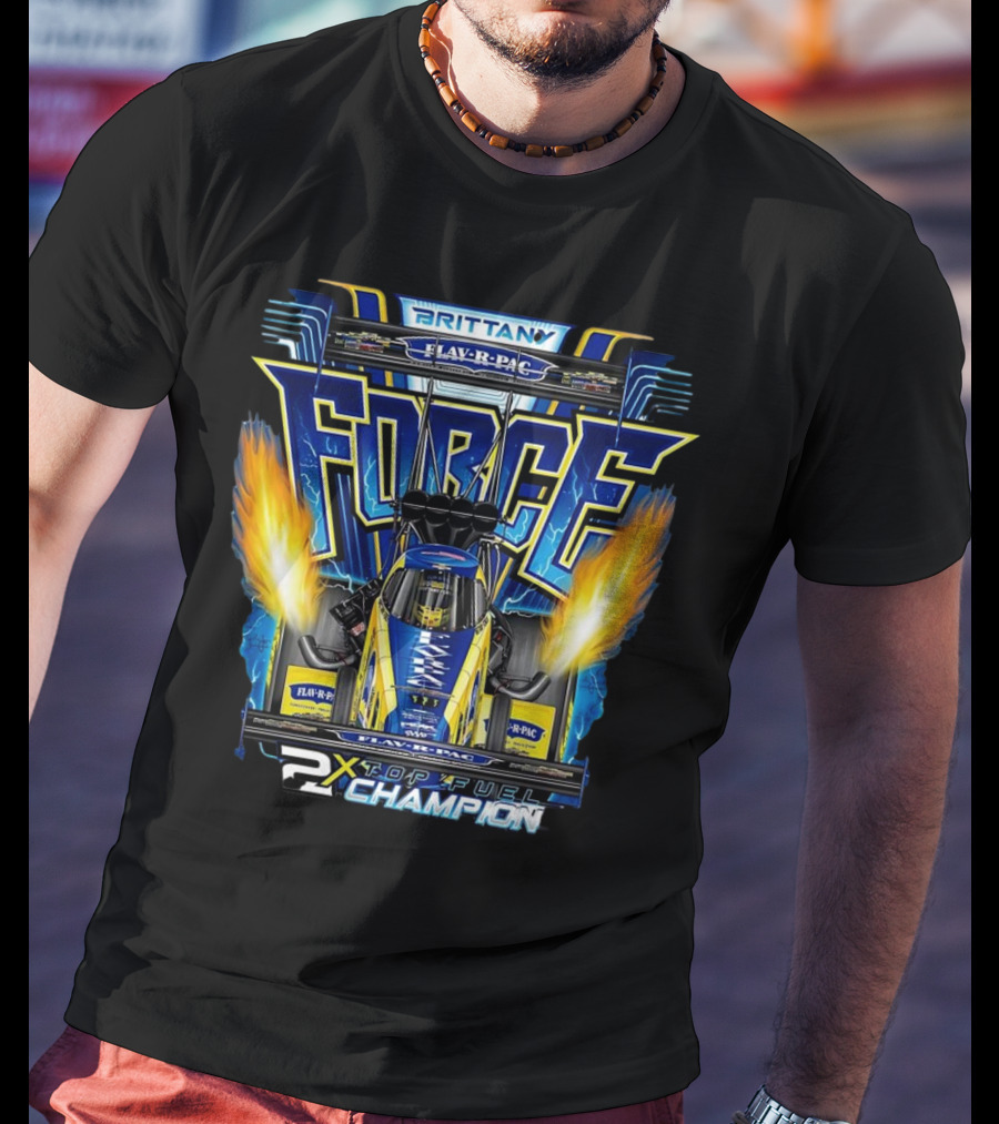 Brittany Force Flav-R-Pac FORCE 2X Top Fuel Champion T-Shirt