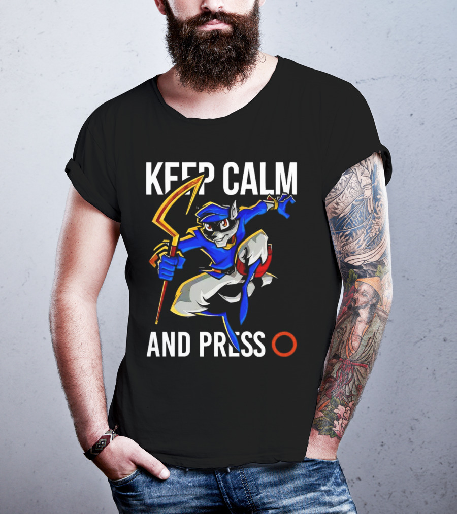 Keep Calm And Press O Sly Cooper T-Shirt