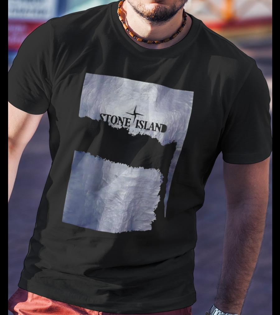 Stone Island Vintage Weathered Iceberg Texture T-Shirt