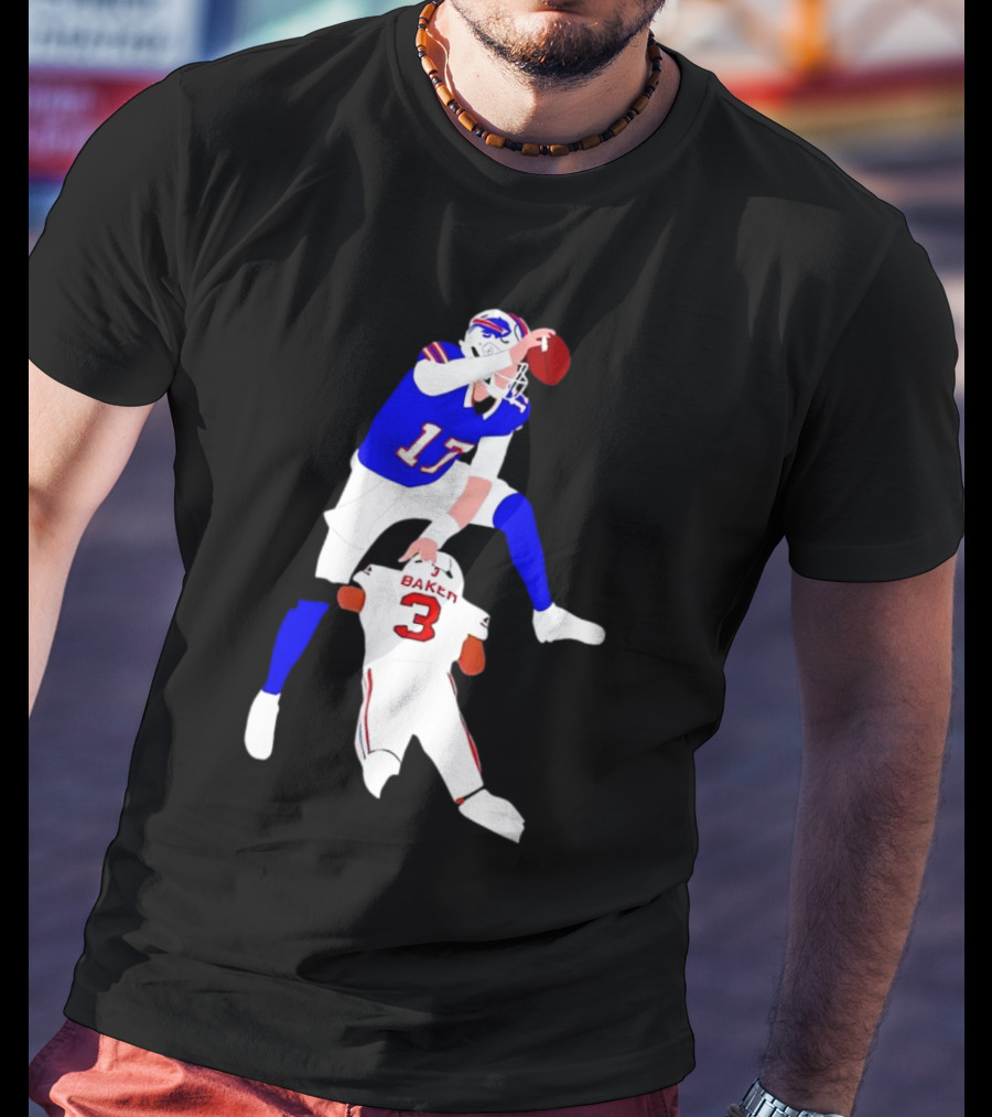 The Most Overrated QB Josh Allen Over Baker 3 Football Play T-Shirt