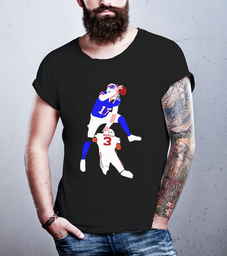 The Most Overrated QB Josh Allen Over Baker 3 Football Play T-Shirt