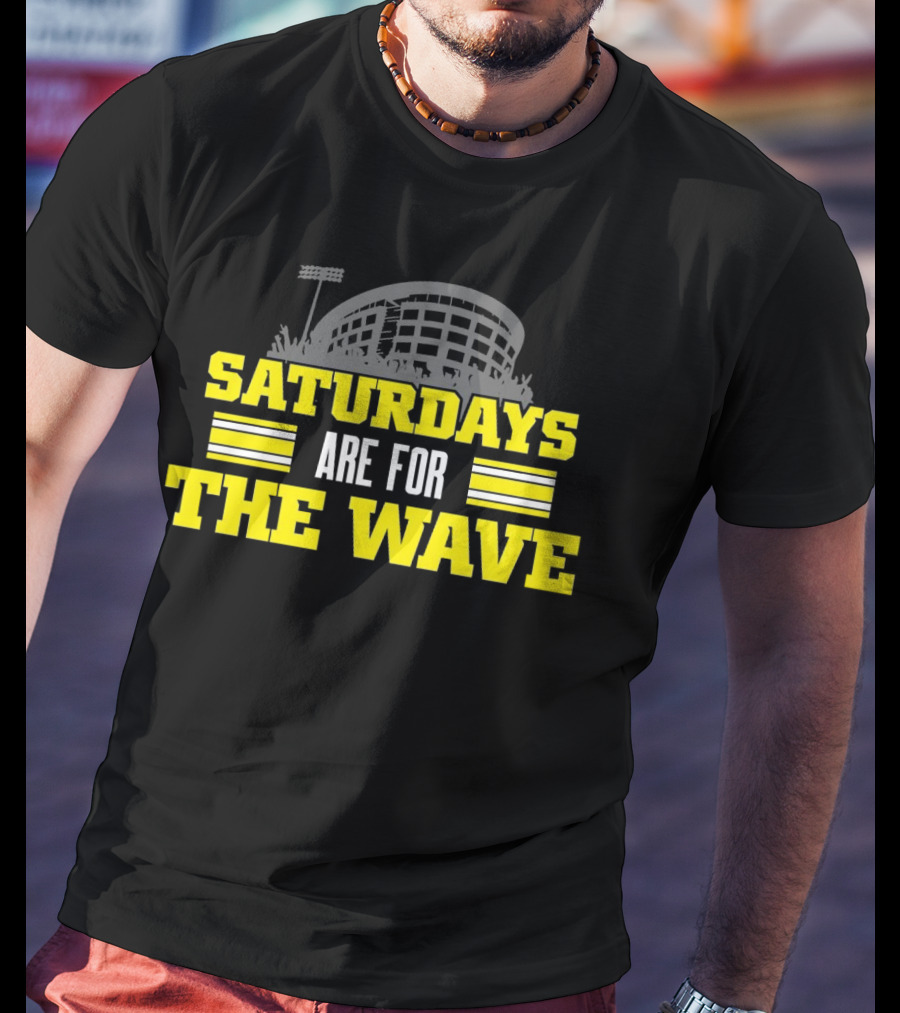 Saturdays Are For The Wave Iowa Hawkeyes T-Shirt