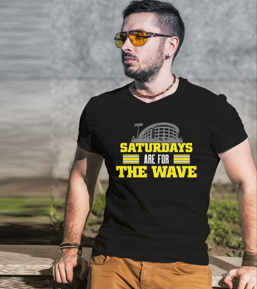 Saturdays Are For The Wave Iowa Hawkeyes T-Shirt