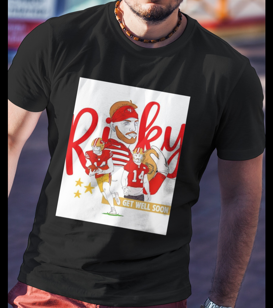 Ricky Pearsall San Francisco 49ers Get Well Soon Football T-Shirt