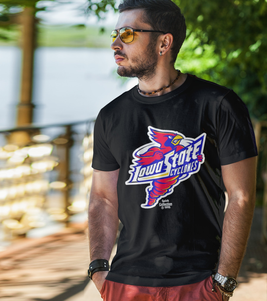 Tornado Cy Iowa State Cyclones Spirit Collection 1995 T-Shirt