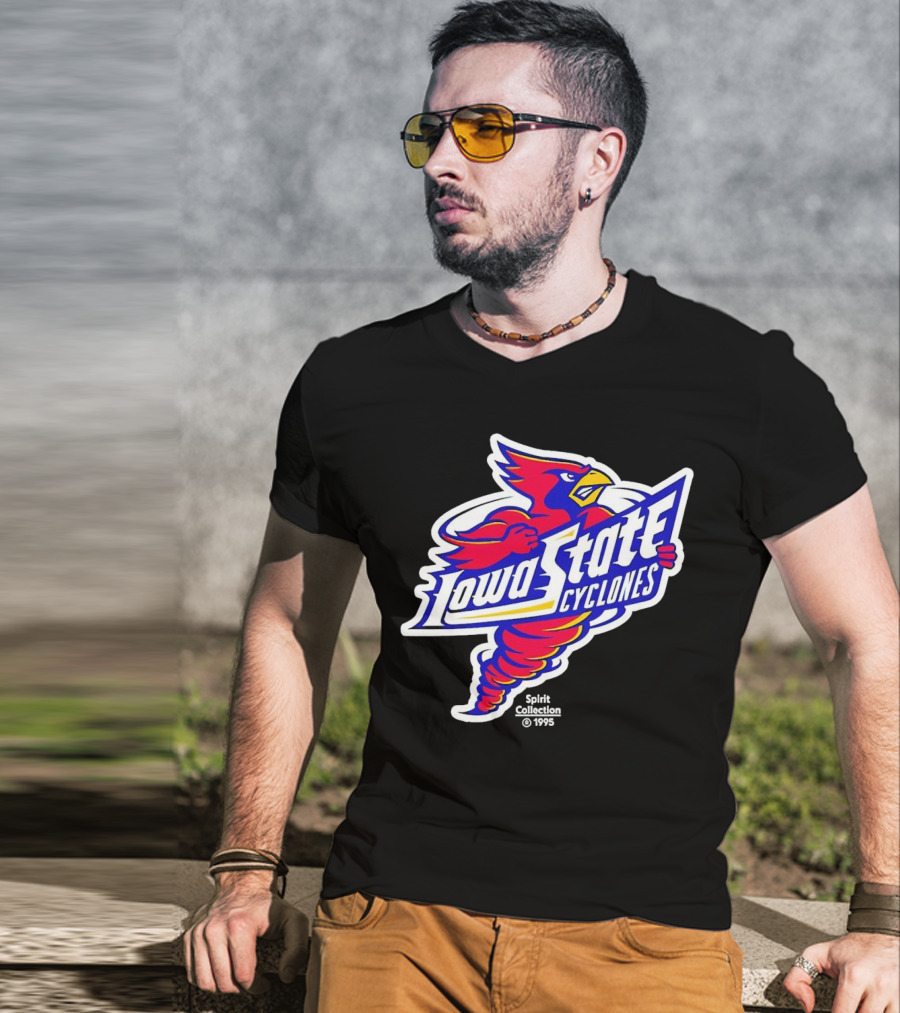 Tornado Cy Iowa State Cyclones Spirit Collection 1995 T-Shirt