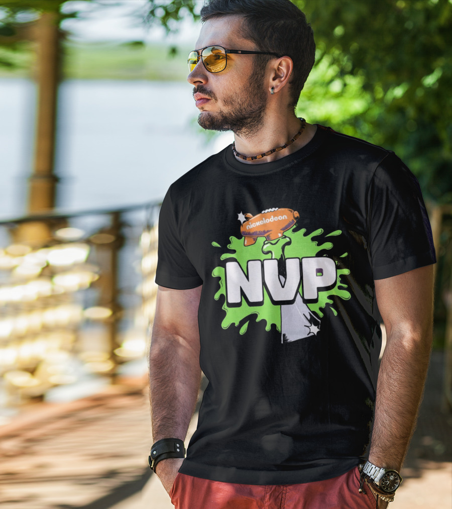 Nickelodeon NVP Blimp Green Slime Splat T-Shirt
