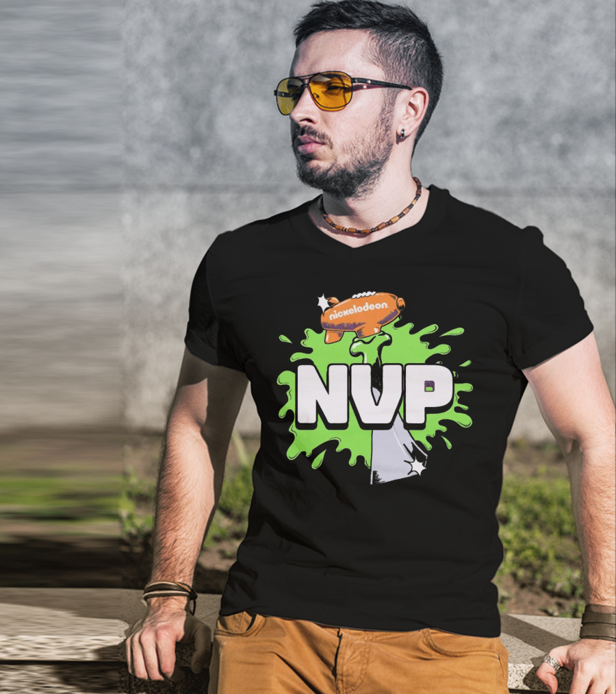 Nickelodeon NVP Blimp Green Slime Splat T-Shirt