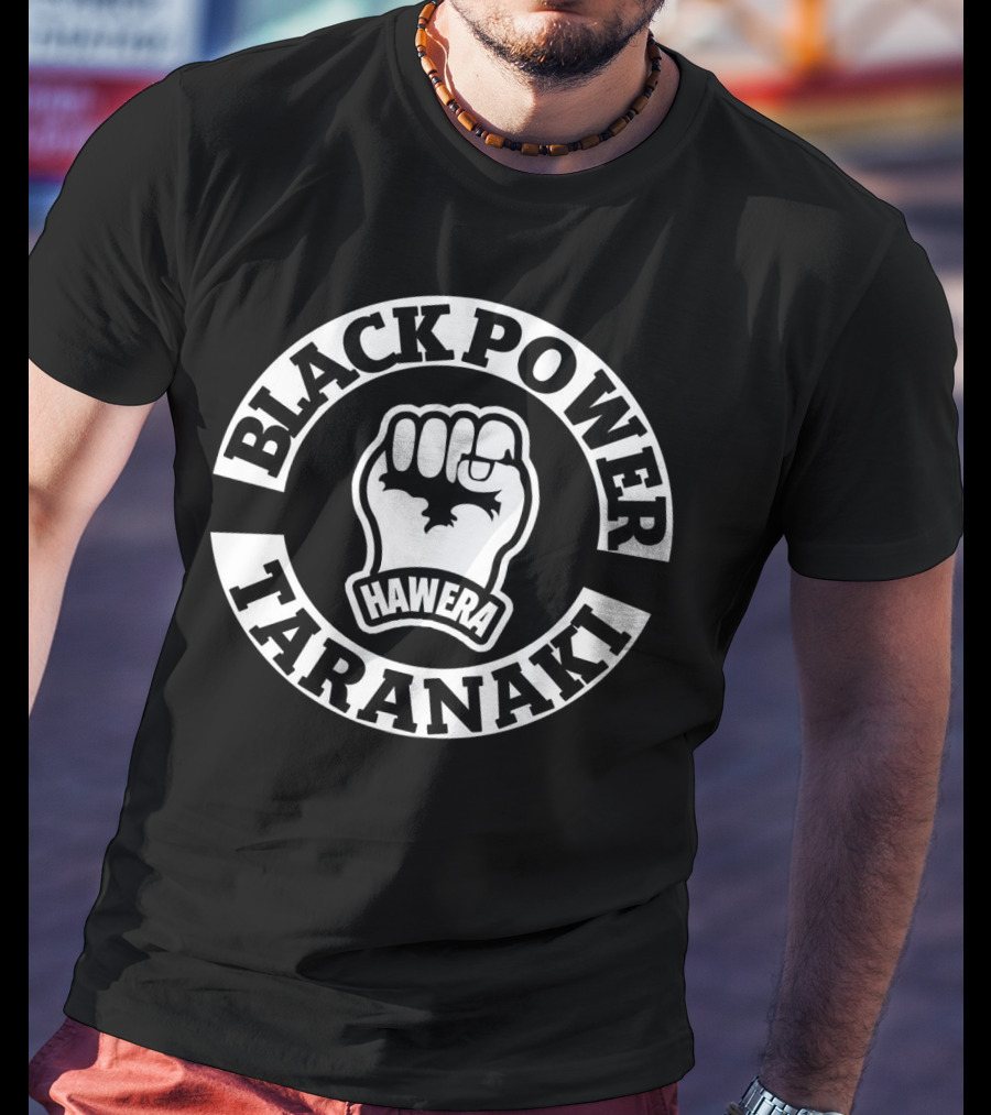 Black Power Hawera Taranaki Fist T-Shirt