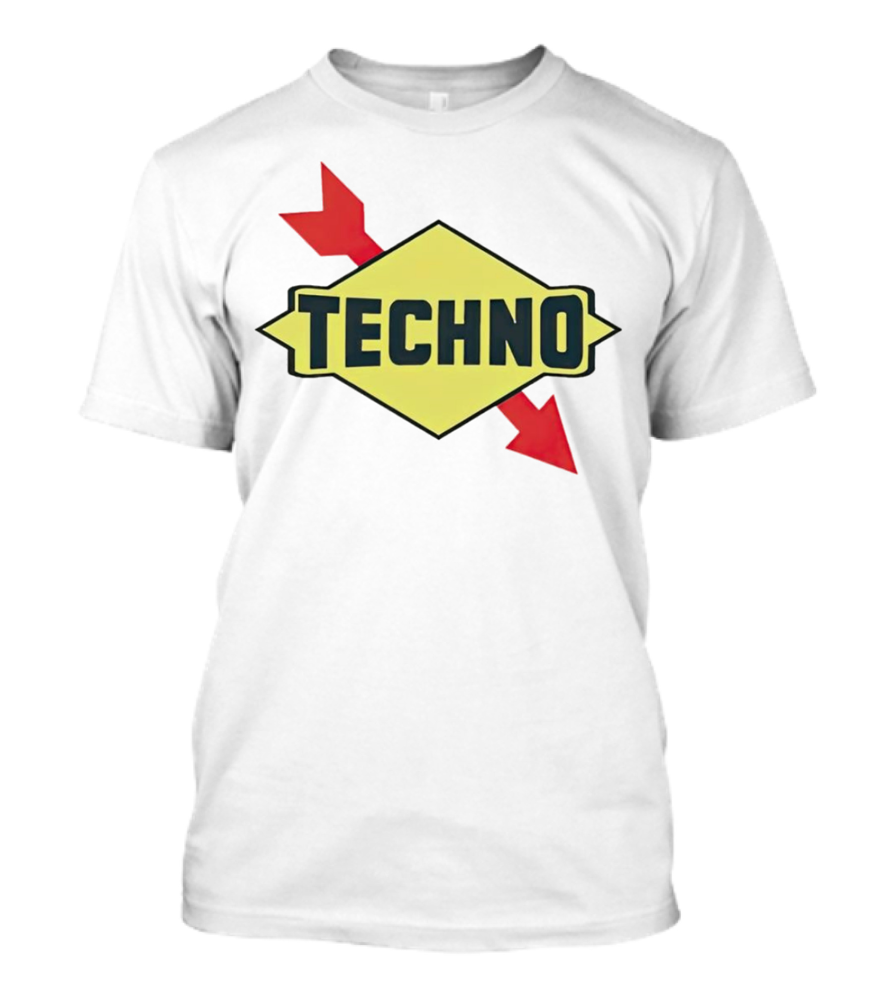 Techno Yellow Diamond Red Arrows T-Shirt