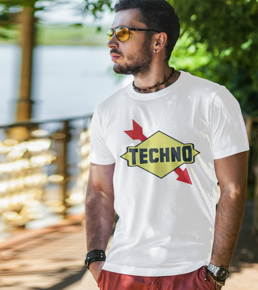 Techno Yellow Diamond Red Arrows T-Shirt