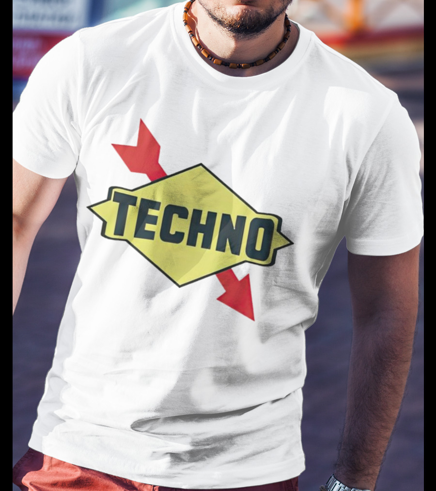 Techno Yellow Diamond Red Arrows T-Shirt